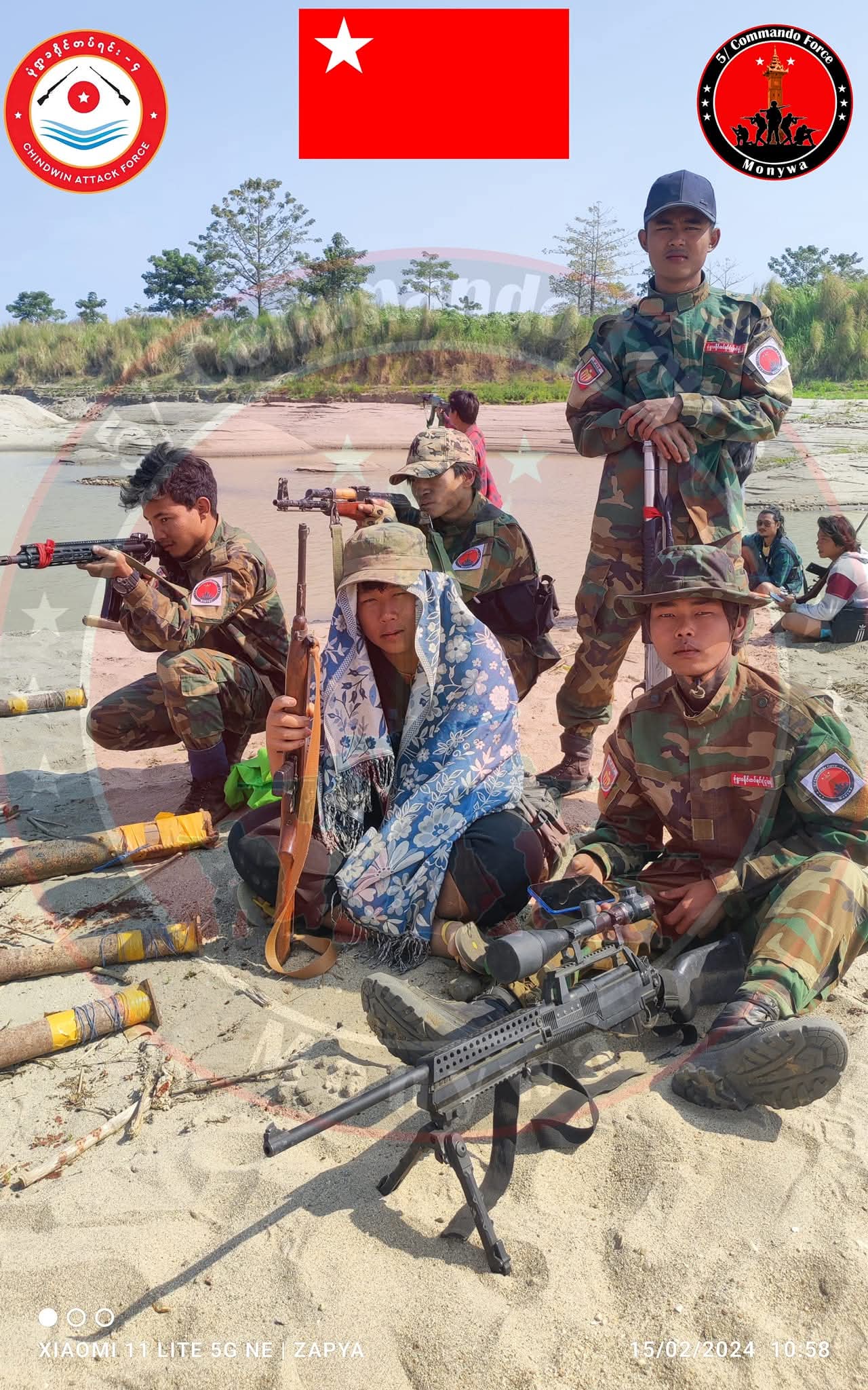 ချောင်းဦးတွင် မိုင်းရှင်းရန် ထွက်လာသော စစ်သားများနှင့် မုံရွာ-မန္တလေး လမ်းပိုင်းရှိ မြပုလဲ စစ်တပ်ဂိတ် တို့ကို တိုက်ခိုက်