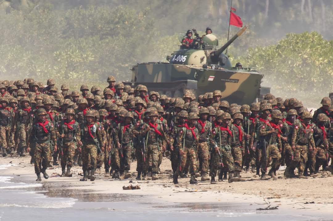 စစ်ကော်မရှင်တပ်ဖွဲ့ဝင် အင်အားပြုန်းတီးလာ၍ ရန်ကုန်မှ စစ်ကူ ၅၀၀ကို ရေကြောင်းမှ ထပ်မံပို့ဆောင်