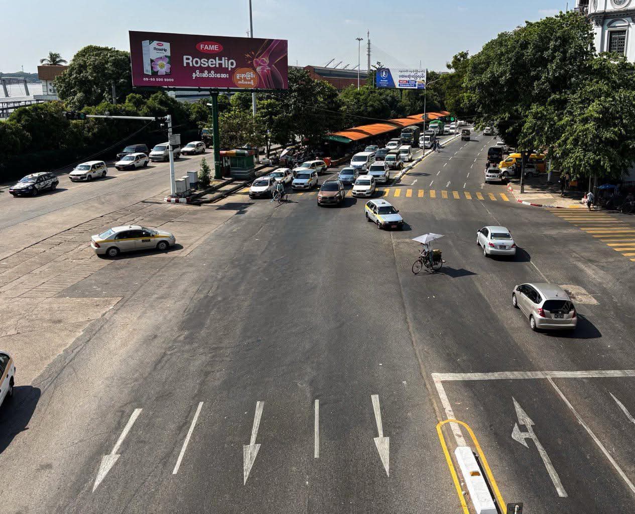 အသံတိတ်သပိတ်နေ့တွင် တွေ့မြင်ရသည့် ရန်ကုန်မြို့