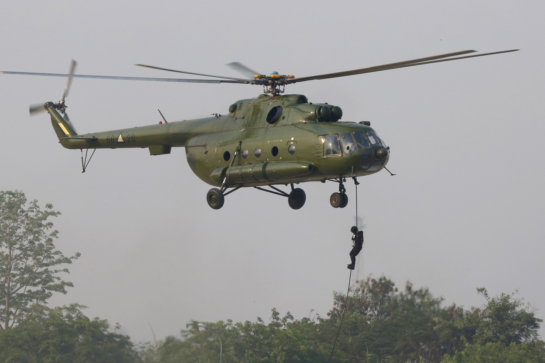 စစ်ကူလာချသည့် ရဟတ်ယာဉ်ကို KNLA ပူးပေါင်းတပ်များက တိုက်ခိုက်