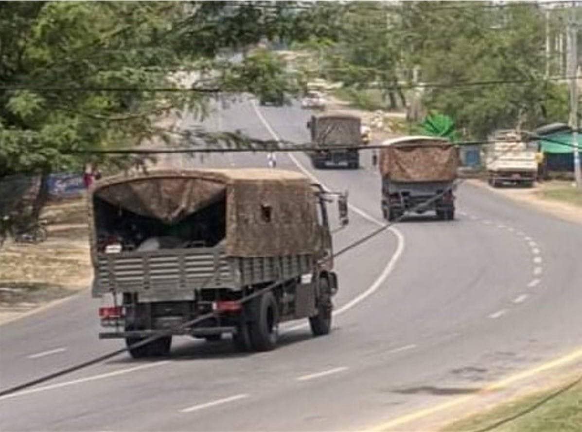 စစ်တွေတွင် စစ်ကားတစ်စီးကို AA က ဒရုန်းဖြင့်တိုက်ခိုက်၍ ရဲသုံးဦး ပွဲချင်းပြီးသေဆုံးသွားဟုဆို