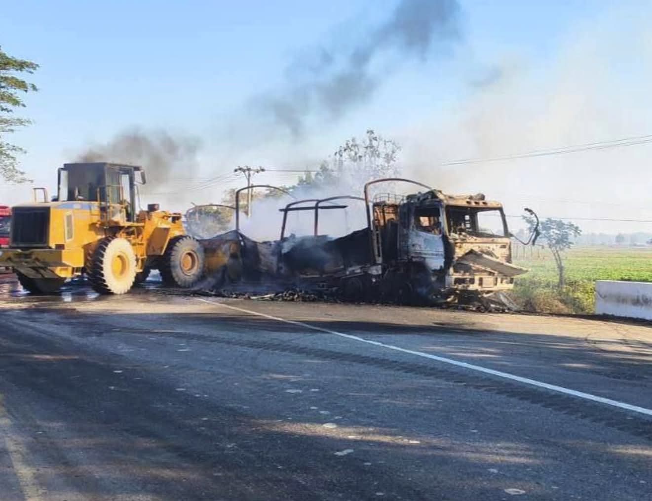 ရန်ကုန်-မန္တလေးလမ်းဟောင်းတွင် တိုက်ပွဲများ အပြင်းအထန်ဖြစ်နေ