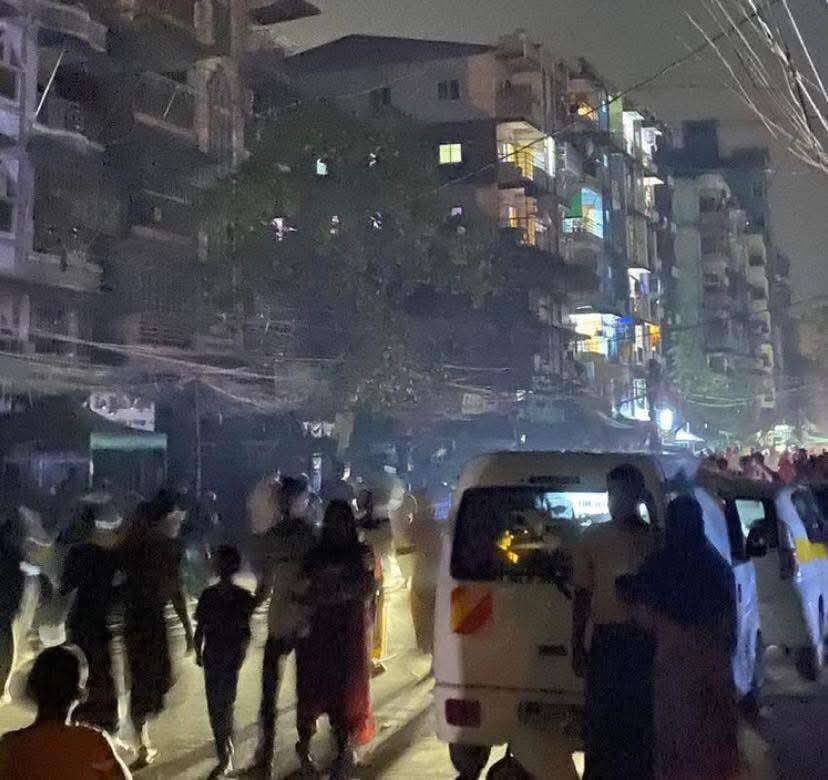 ရန်ကုန်တွင် ယနေ့ ညပိုင်း ငလျင်လှုပ်ခတ်ခဲ့