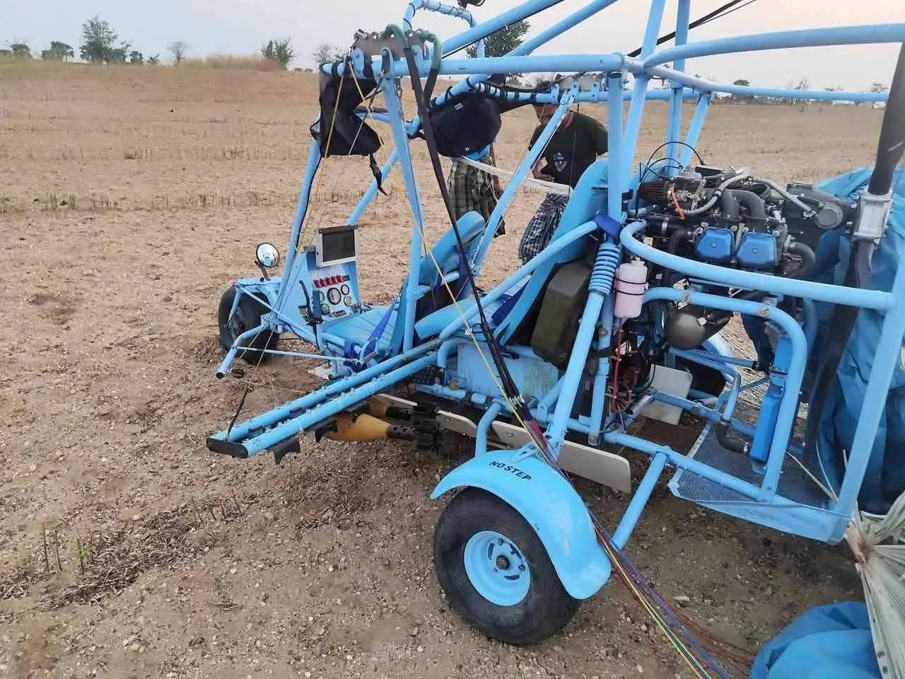 ကပစ ၂၂ အနီး စစ်တပ်၏ စက်တပ်လေထီး ၁ စီး စက်ချို့ယွင်းပြီး ပျက်ကျ