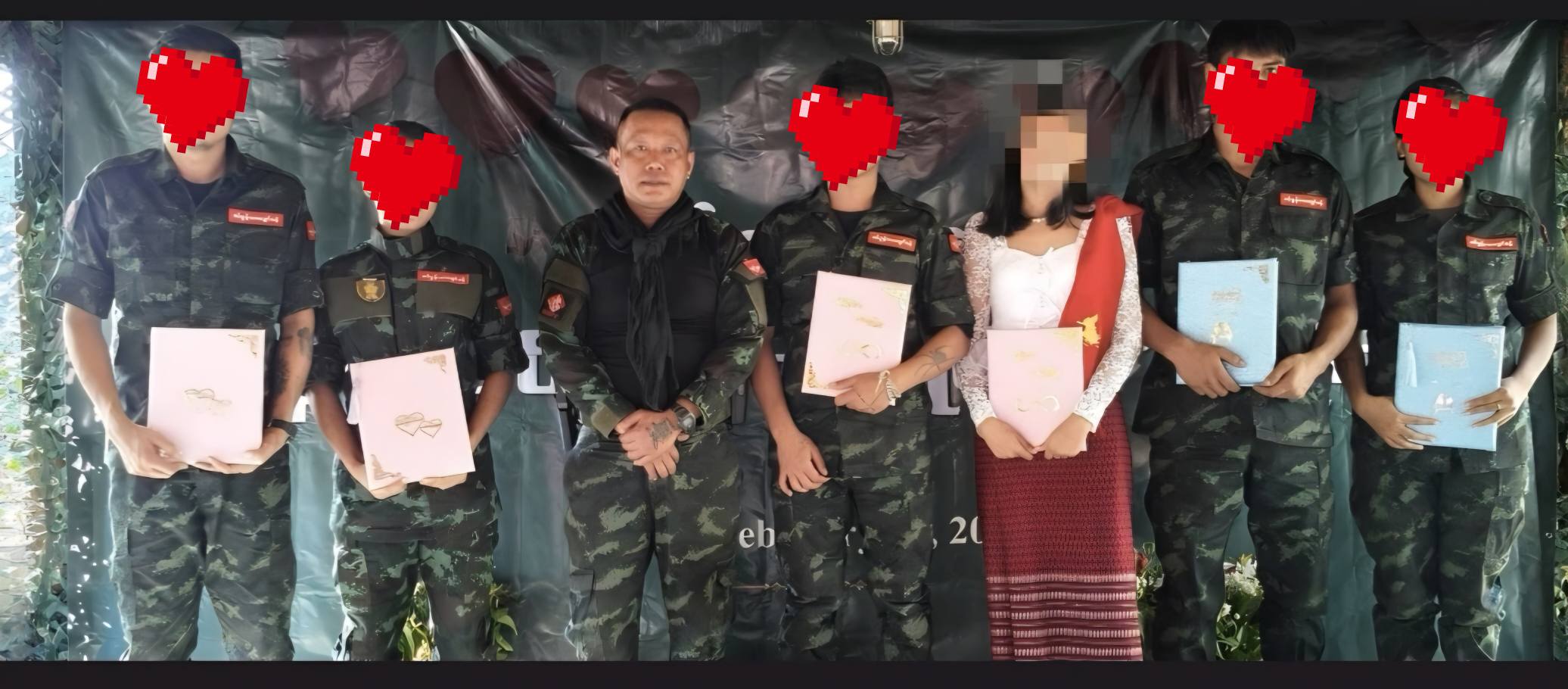 မွန်ပြည်တော်လှန်ရေးတပ်မှ ရဲဘော်မောင်နှံ ၃ တွဲ စုပေါင်း မင်္ဂလာပွဲ ချစ်သူများနေ့တွင် ကျင်းပ