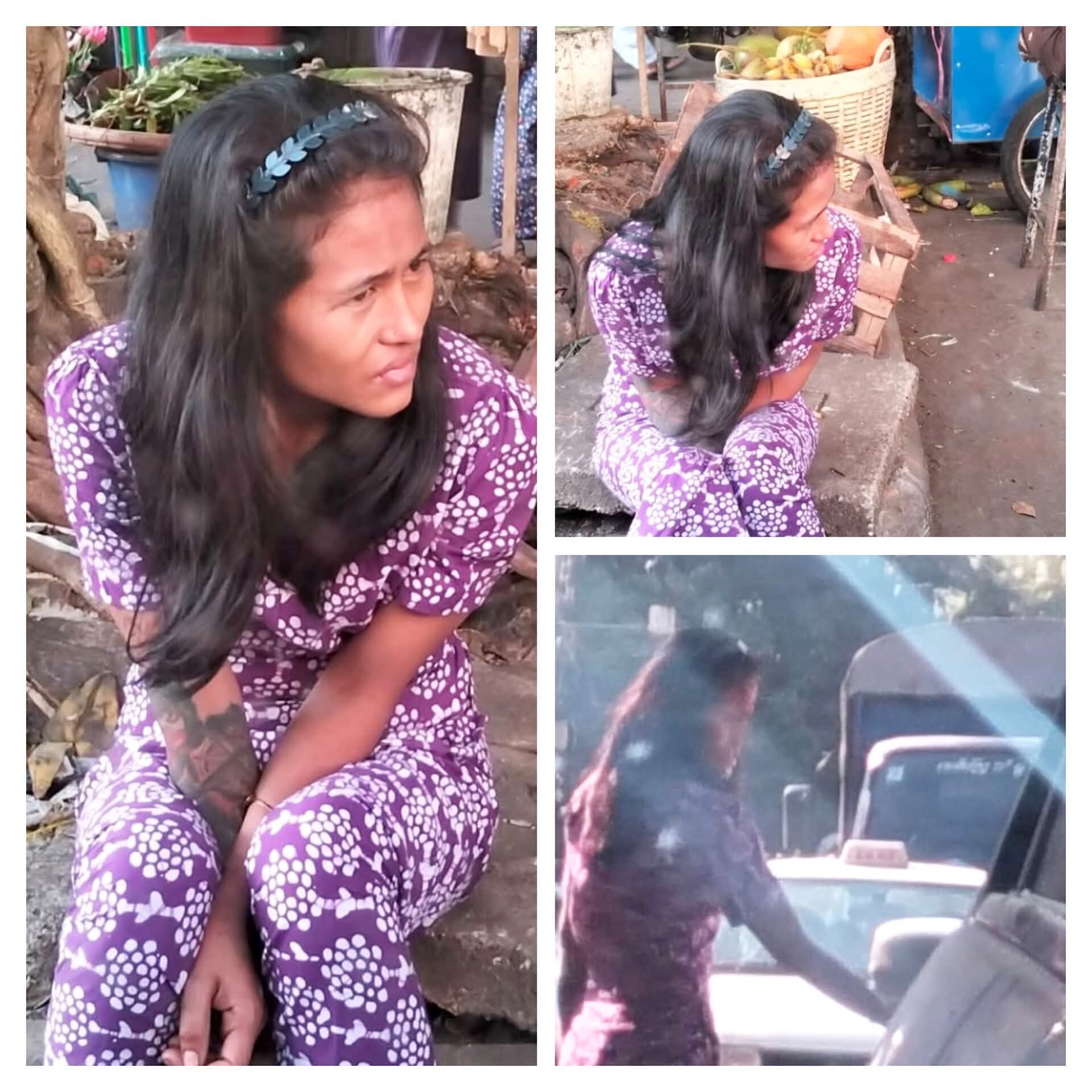 ဘိုကလေးဈေးရှေ့မှာ မုဆိုးမလေးဂင်္ဂါ ဇာတ်လမ်းရိုက်နေတဲ့ အဖွဲ့