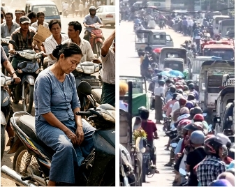 နေပူရှိန်အောက်က “ဆီတစ်ဂါလံ” နဲ့ လဲလှယ်လိုက်ရတဲ့ အသက်များ