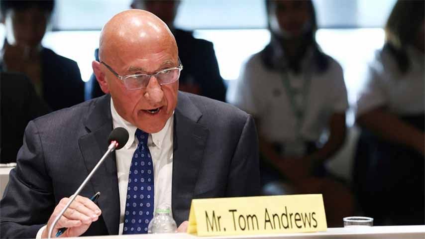 မြန်မာစစ်တပ်ကျူးလွန်သည့်အမှုများကို ICC ထံ လွှဲပြောင်းပေးရန် လုံခြုံရေးကောင်စီ၏ ပျက်ကွက်မှုကို တွမ်အန်ဒရူးစ် ဝေဖန်