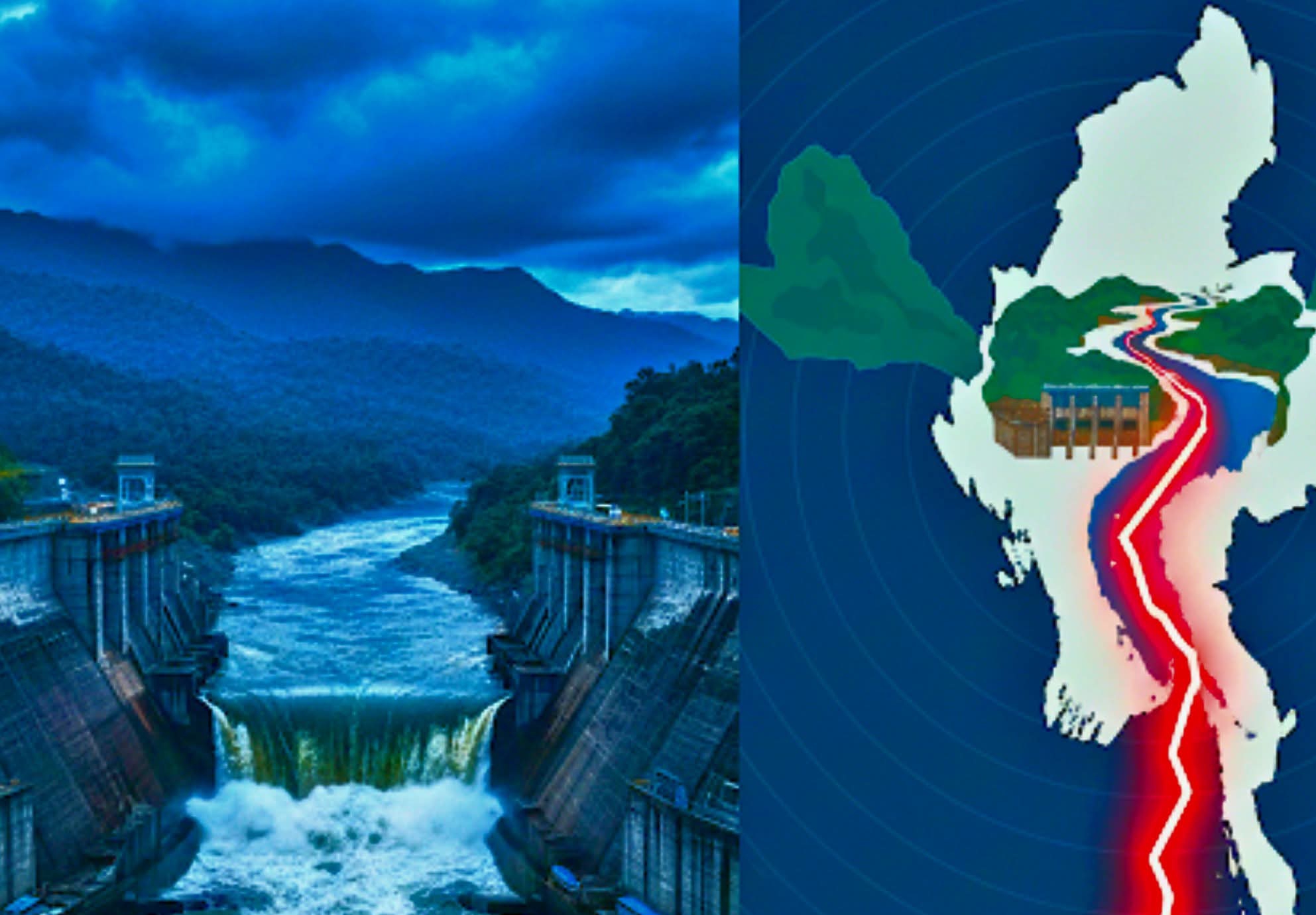 နိုင်ငံကို အသက်ရှူရပ်သွားစေနိုင်မည့် ဘူမိဗေဒ အနုမြူဗုံးတလုံး (သို့မဟုတ်) မြစ်ဆုံစီမံကိန်း