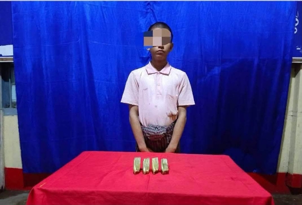ကြေးရုပ်ပွားတော်ဆီက လက်လေးဖက်ဖြ/-တ်ယူတဲ့ ၁၃ နှစ်ကလေး
